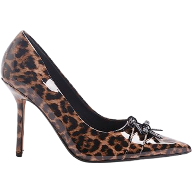 River Island Womens Brown Leopard Court Shoes - 8