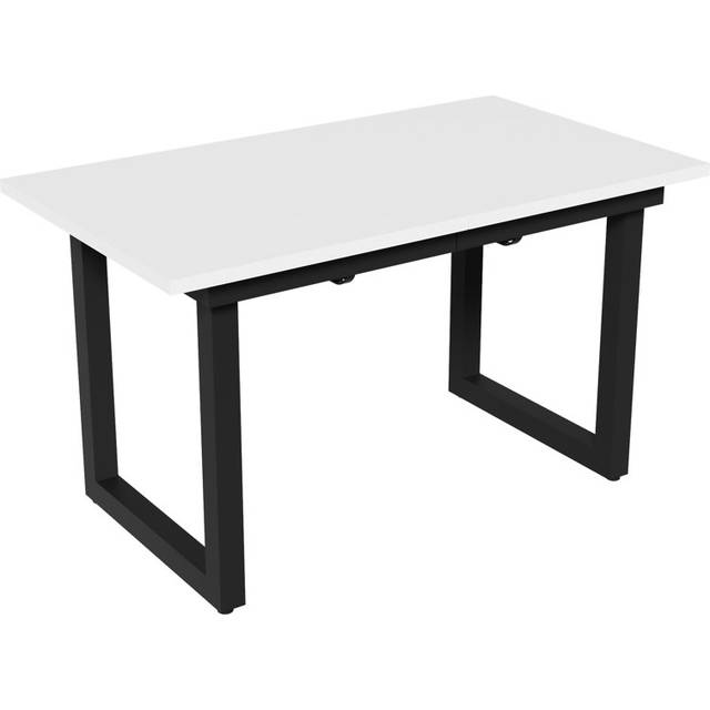 Extendable Dining Table White 140-180 X 80  X 75cm