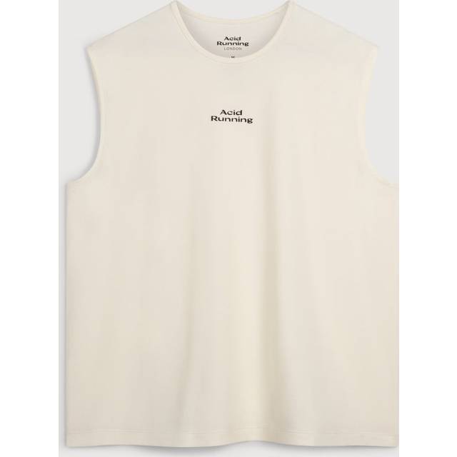Acid Running Mens Bone Logo Tank Top - Off-White - Large