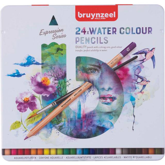 Expression watercolour pencil tin | 24 colours
