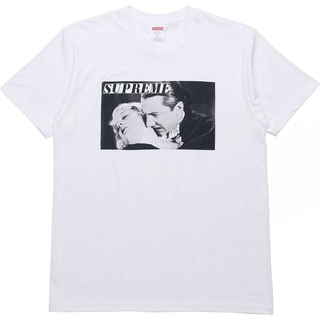 Supreme SS19 Bela Lugosi Tee Vampire Printing Short Sleeve Unisex White SUP-SS19-10505 - M