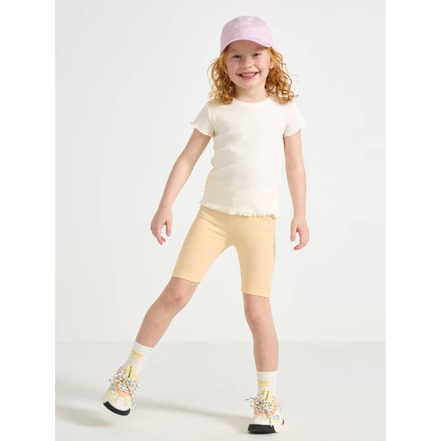 LINDEX Biker Leggings Solid |Gul |140