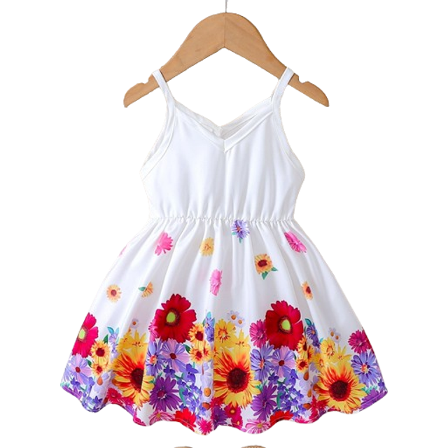 SHEIN Baby Girl Floral Print Cami Dress