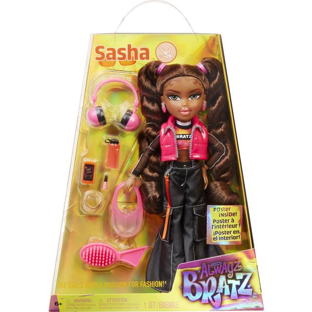 BRATZ Sasha 505235 Docka, Flerfärgad, 22.86 x 6.35 x 29.21 cm
