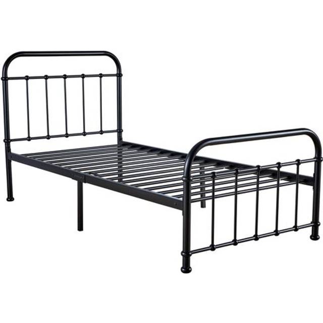 (Small Double 4ft) Single / Double Metal Bar Bed Frame Solid Slats