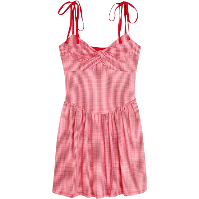 Drop-Waist Knit Mini Dress