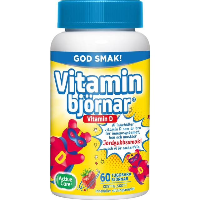 Active Care Vitaminbjörnar d-vitamin Tuggbara björnar 60 st