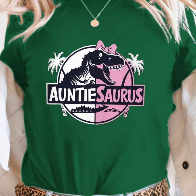 TEMU Women' Cartoon With Bow Print & " " Graphic T-shirt - Short Sleeve Crew Neck Casual Top, Medium Stretch, Machine Washable, , Cute T Shirts, Comfortable Clothing, Design, Nontransparent Material