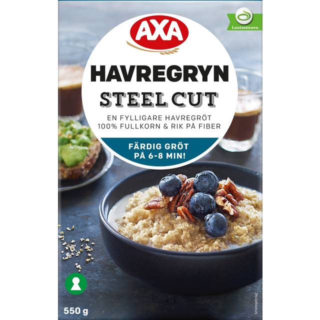 Axa Steel Cut Oats Havregryn 550g
