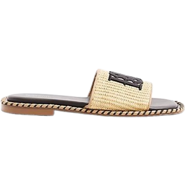 River Island Womens Brown Raffia Flat Sandals - 2