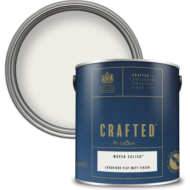 Crafted by Crown Flat Matt Emulsion Interior Paint - Woven Calico - 2.5L