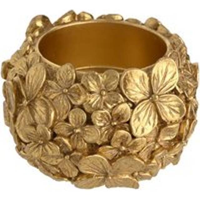 Hestia Gold Flower Tealight Holder