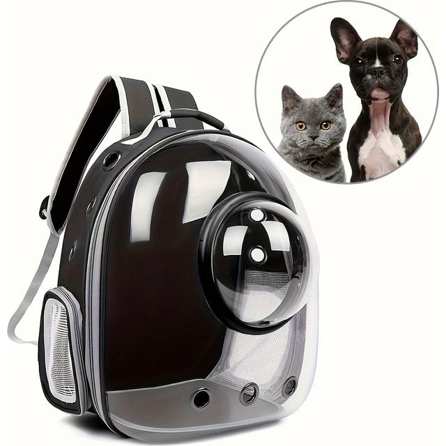 TEMU 1pc Cat And Dog Outing Carrying Backpack Pet Backpack, Outdoor Portable Backpack Capsule Breathable Large Capacity Portable Cat Bag, Pet Supplies Christmas, Halloween, Thanksgiving Gift