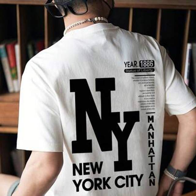 SHEIN Teen Boy Casual And Simple T-Shirt With 1886 Slogan Printed Pattern Round Neck Pullover And Short Sleeve Is Suitable For Outdoor Sports In Spring And