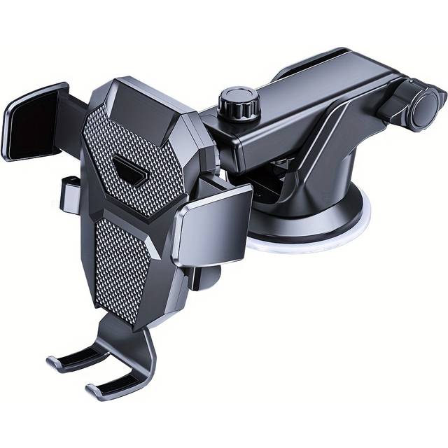 TEMU Sucker Car Phone Holder Mount Stand Gps Telefon Mobile Cell Support For Iphone 11 Pro For Xiaomi Adjustable Suction Cup Car Phone Holder Horizontal And Vertical Screens