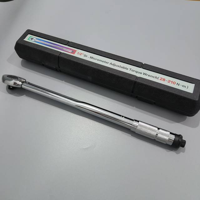 TEMU 1pc Automobile Torque Wrench, 1/4" 3/8" And 1/2" Adjustable Drive Torque Wrench, Preset Bicycle Torque Wrench, Ratchet Wrench, As A Gift For Your Husband