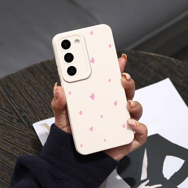 TEMU Full Coverage Silicone Gel Pink Pattern Phone Case For S24 S23 S22 Fe S21+ S20 A72 A54 5g A53 A52 A52s A51 A33 A32 A23 A22 A21s Gn1