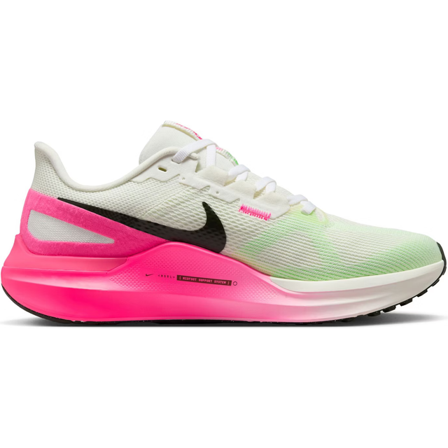 Nike Air Zoom Structure 25 Sail Hyper Pink Women Sneakers Cream Bright-Crimson Sequoia IB7452-100 38.5