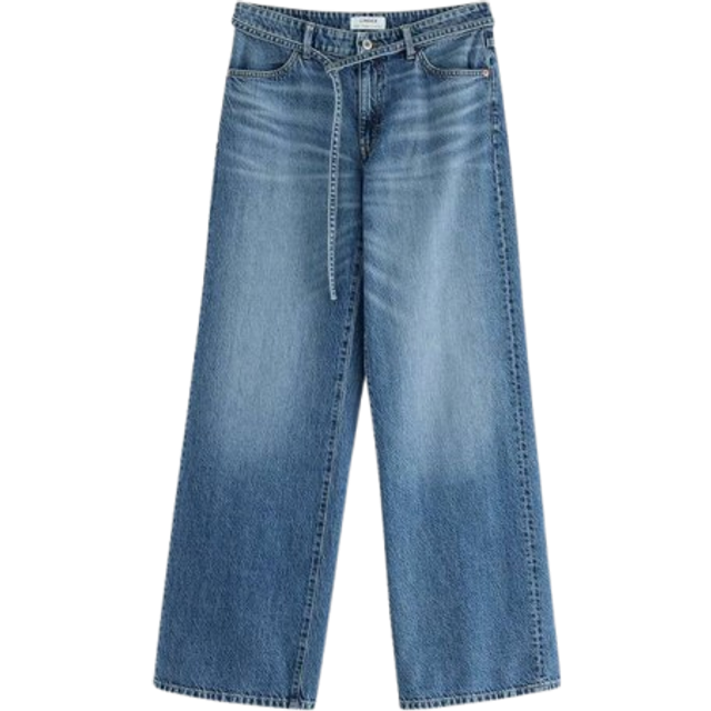 WIDE Peggy jeans med medelhög midja
