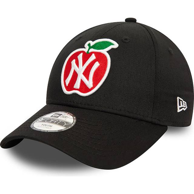 New Era - MLB Svart adjustable Keps - Kids New York Yankees Apple 9FORTY Black Adjustable @ Hatstore