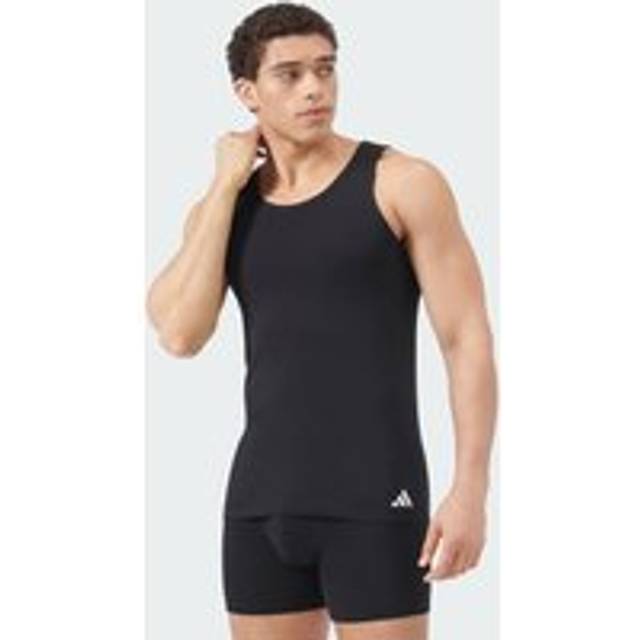 adidas  Tops / Sleeveless T-shirts ACTIVE FLEX COTTON Pack de 2  - EU XL - Black - EU XL