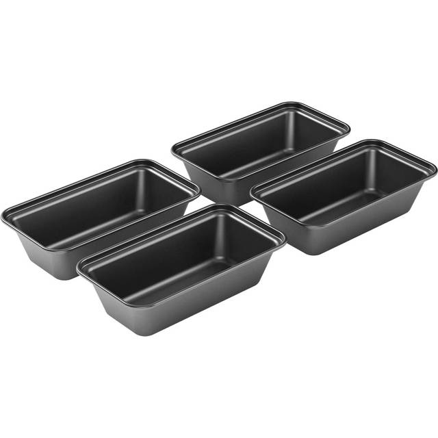 TEMU 4 Pack Mini Loaf Pans, Baking Bread Pan, Carbon Steel Bakeware