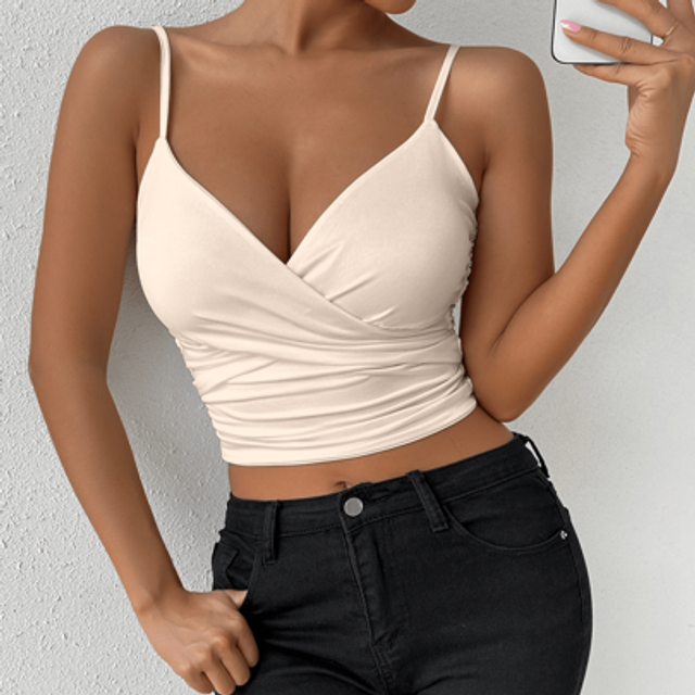 VaVaBold Sexy Criss-Cross Spaghetti Strap Tank Top, Minimalist And Fashionable, Suitable For Summer
