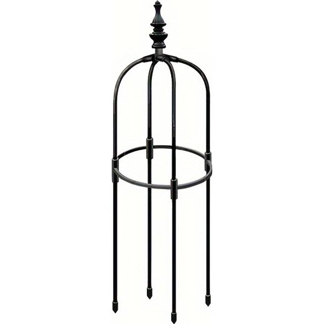 TEMU Black Stainless Steel Garden Obelisk Trellis Set - Indoor/outdoor Plant Support For Climbing Plants, Vines & Flowers