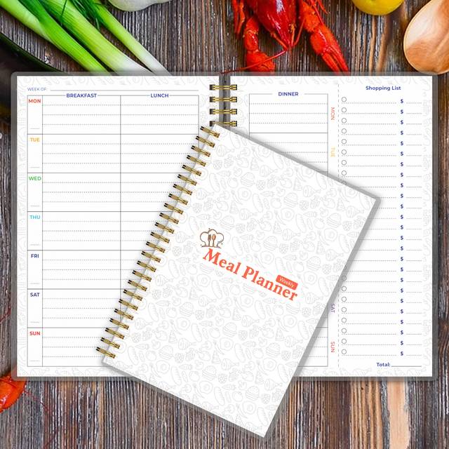 TEMU Undated Weekly Meal Planner And Grocery List: Track And Plan Your Meals Each Week ( 52 Journal And Diary ) With Shopping Checklist