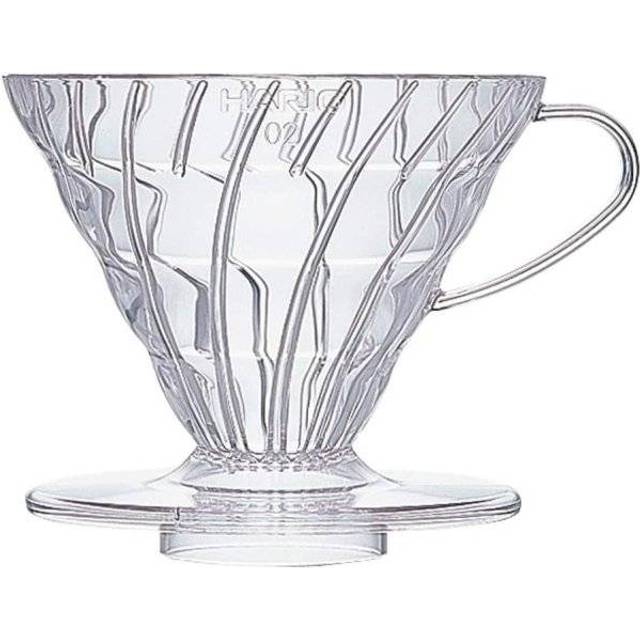 Hario V60 Plastik 02 Drypper - Klar