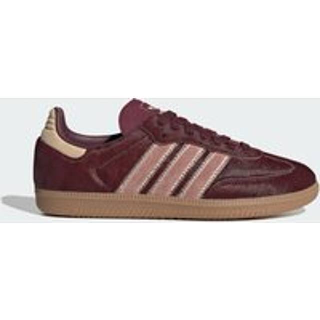 adidas Samba Og 'Ponyhair' Sneaker (Sand Strata/Maroon/Warm Clay - 9) - Size 9 - Men's