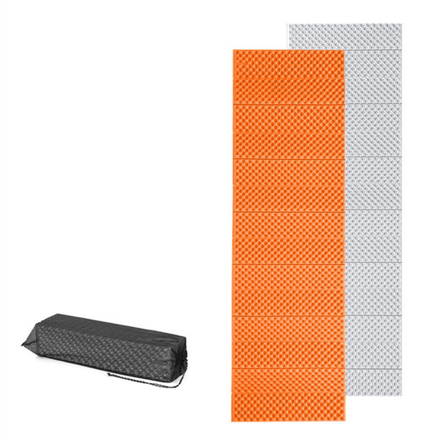 Folding Picnic Mat Foldable Outdoor Camping Seat Cushion Portable Waterproof Beach Sleeping Pad Orange