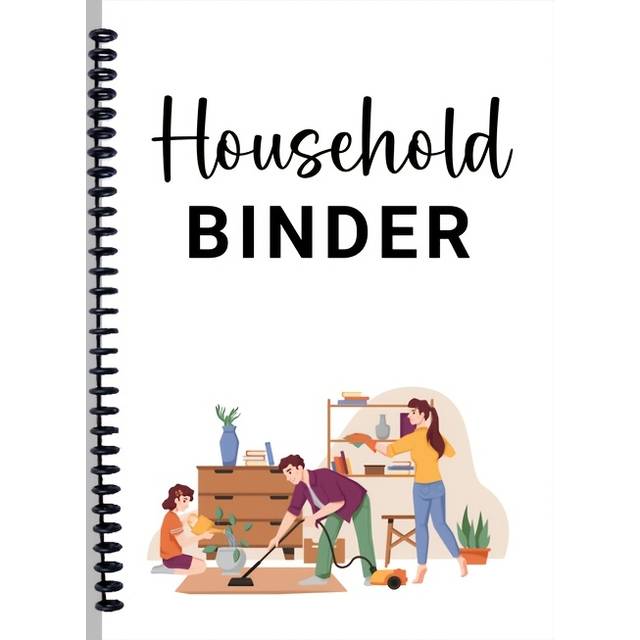 TEMU [1 Household Management Binder] Household Management Binder, Planner For Adults, Home Organization System With Monthly And Weekly Sections, Essential Household Binder For Life Organization