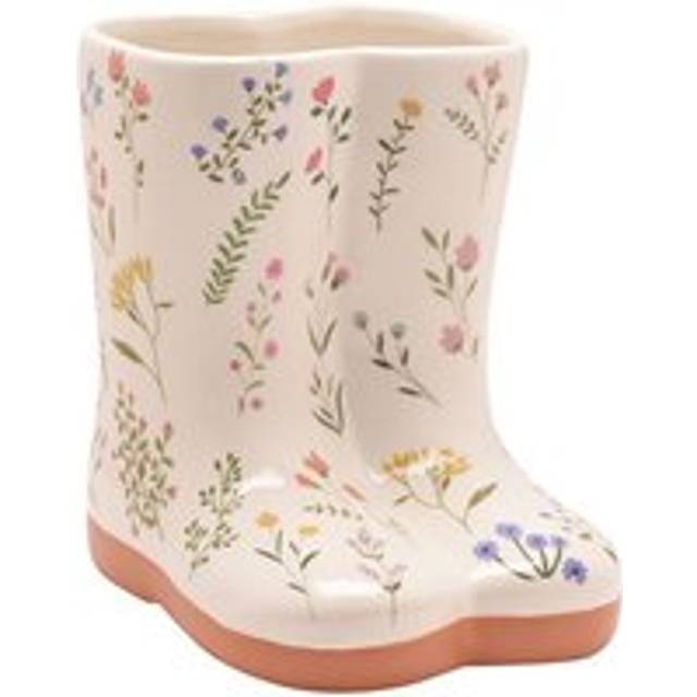 The Cottage Garden Ceramic Vase Small - Floral Wellies