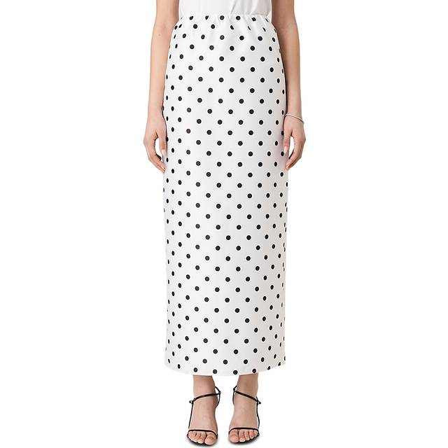 Polka Dot Maxi Skirt Summer White/Polka Dot/Black
