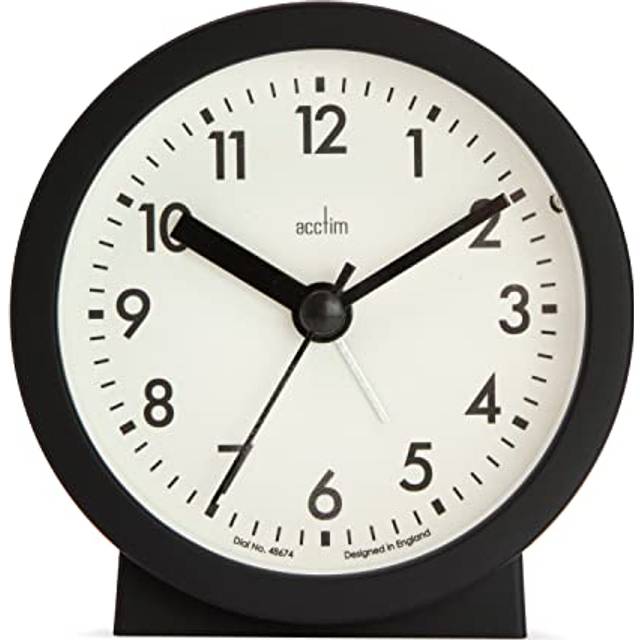 Acctim Gaby Small Alarm Clock - Mocha