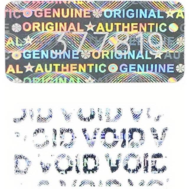 TEMU 500 Pcs，hologram Tamper Proof Stickers， Security Label，unique Serial Number，custom Logo，20x10mm