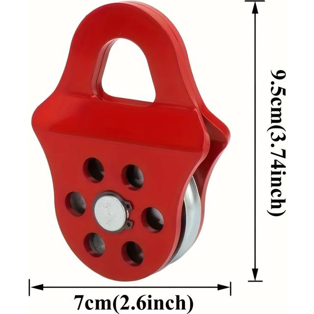 TEMU High-strength 3t Winch - 3 Ton Winch Towing Blocks, And Tackle System Pulleys Offroad Recovery Accessory For Truck, Tractor, Atv, Utv Winch Hook Accessories.