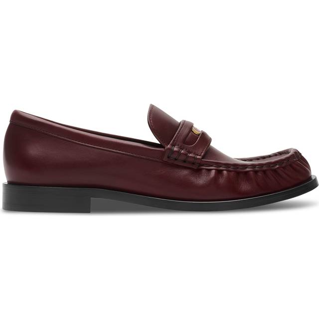 Burberry Leather Cadet Loafers - Fig - 36