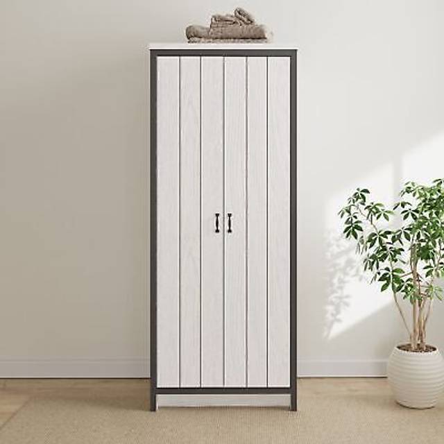 GFW Boston 2 Door White Oak Wardrobe