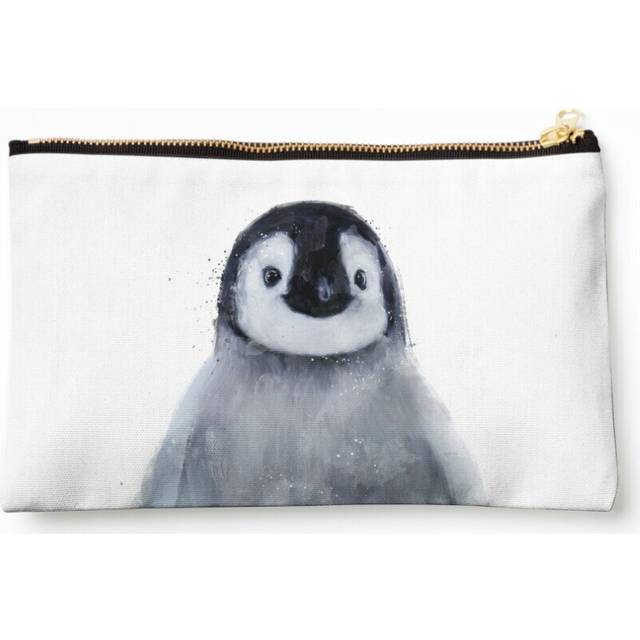 Makeup Bag Little Penguin Cosmetic Organizer Tyvek Paper Bags Zipper Pouch