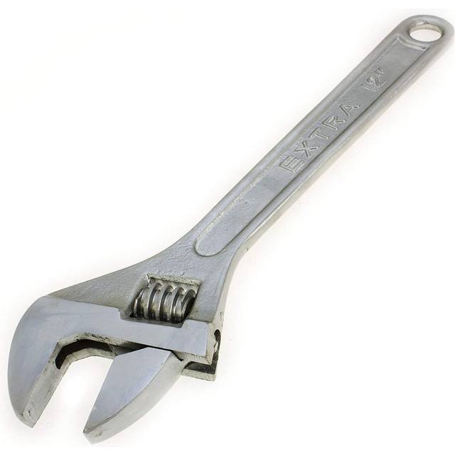 TEMU Adjustable Wrench 12" Heavy Duty Wrenches Tool 0-24mm Tight Opening Jaw With Rubber Handles Or Steel Handles