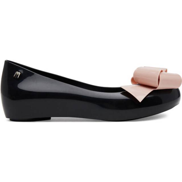 Melissa Ultragirl Classy Ballerina Pumps, Black/Pink