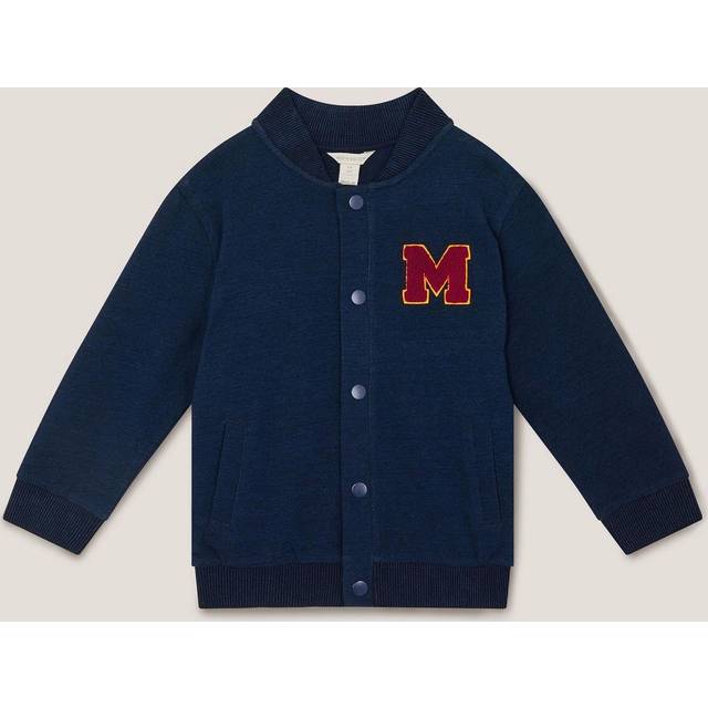 Denim Jersey Bomber Jacket Blue - 3-4 Years
