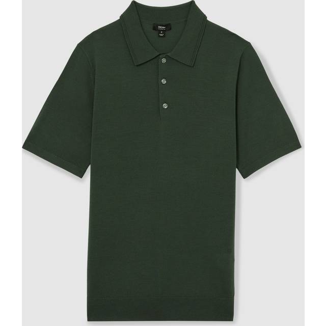 Reiss Manor Wool Short Sleeved Polo Shirt