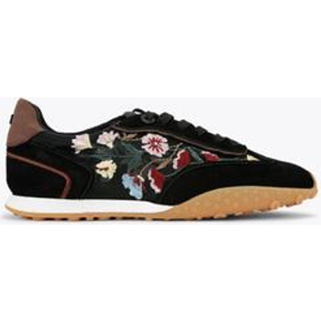 KG Kurt Geiger Lavender Floral Detail Lace Up Trainers