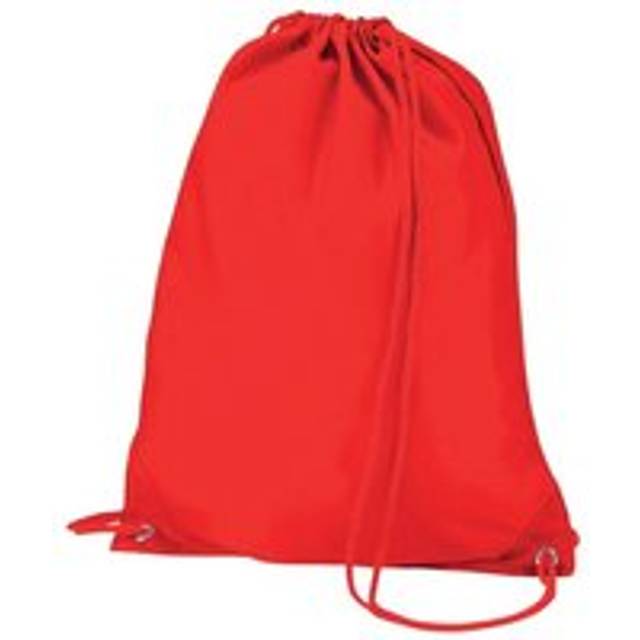 (One Size, Bright Red) Quadra Gymsac Shoulder Carry Bag - 7 Litres (Pack of 2)