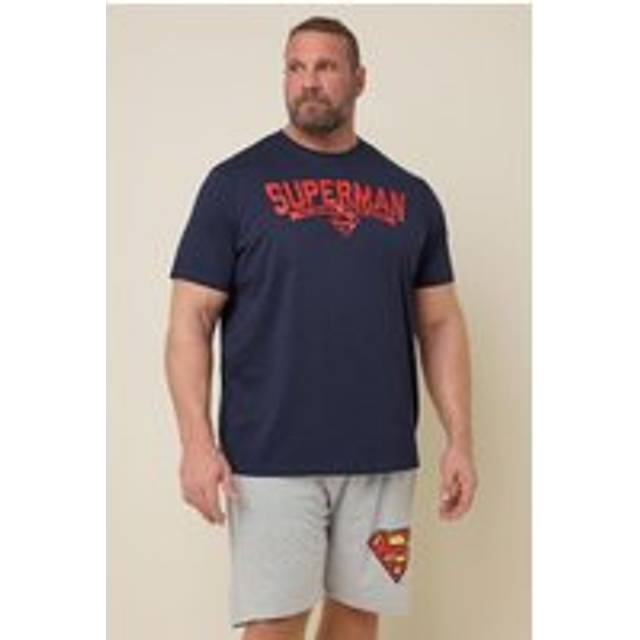 BadRhino Superman Pyjama Set - Blue, Blue, Size 4Xl, Men - 4XL