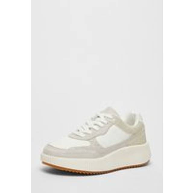 White Glitter Chunky Trainer - 5