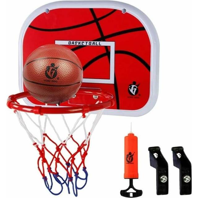 TEMU Mini Basketball Hoop For Door And Wall Mount With Ball And Complete Basketball Accessories, Portable Board Hoop Indoor For Home Office And Kids Adults Room